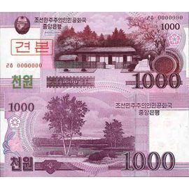 Billet De Banque Collection Corée Nord - Pk N° 21-Cs-Specimen - 1000 Won