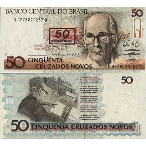 Billet De Collection Bresil Pk N° 223 - 50 Cruzados