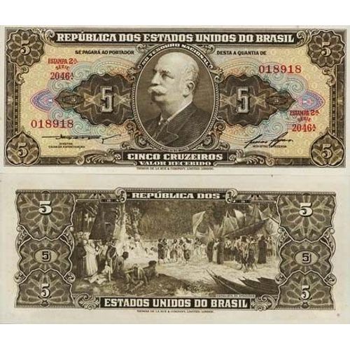 Billets Collection Bresil Pk N° 176 - 5 Cruzeiros