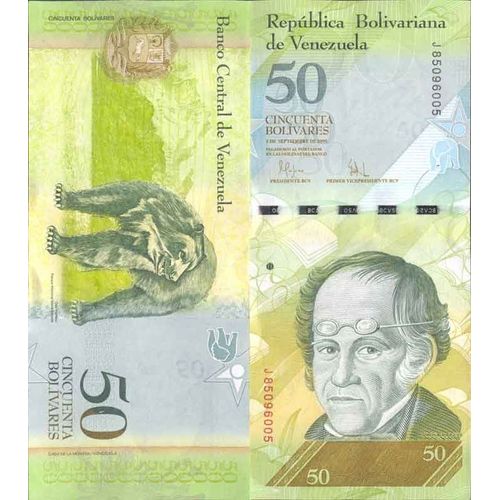 Billet De Banque Collection Venezuela - Pk N° 92 - 50 Bolivares