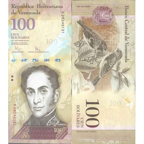 Billet De Banque Collection Venezuela - Pk N° 93 - 100 Bolivares