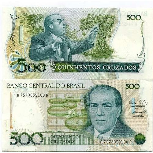 Billet De Collection Bresil Pk N° 212 - 500 Cruzados