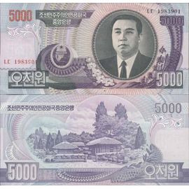 Billet De Banque Collection Coree Nord - Pk N° 46 - 5000 Won