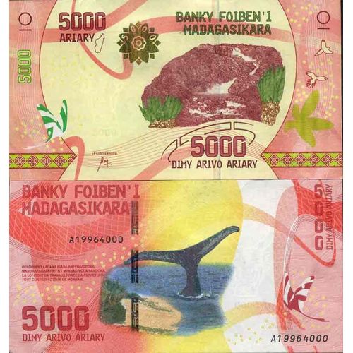 Billet De Banque Collection Madagascar - Pk N° 102 - 5 000 Francs