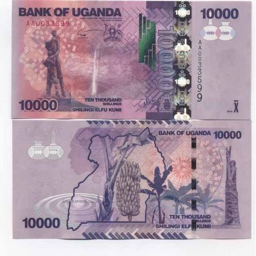Billets De Banque Ouganda Pk N° 52 - 10000 Shilling