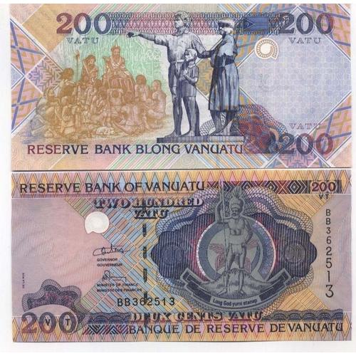 Billets Banque Vanuatu Pk N° 8 - 200 Vatu
