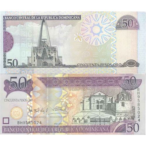 Billet De Banque Collection Dominicaine Repu. - Pk N° 176 - 50 Pesos
