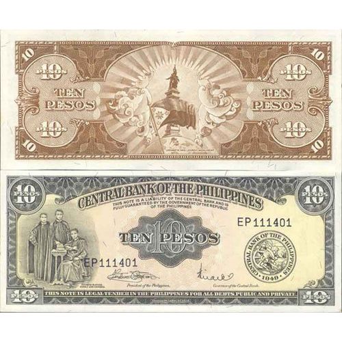 Billet De Banque Collection Philippines - Pk N° 136 - 10 Pesos