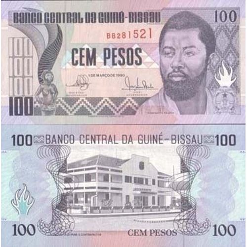 Billets De Banque Guinee Bissau Pk N° 11 - 100 Pesos