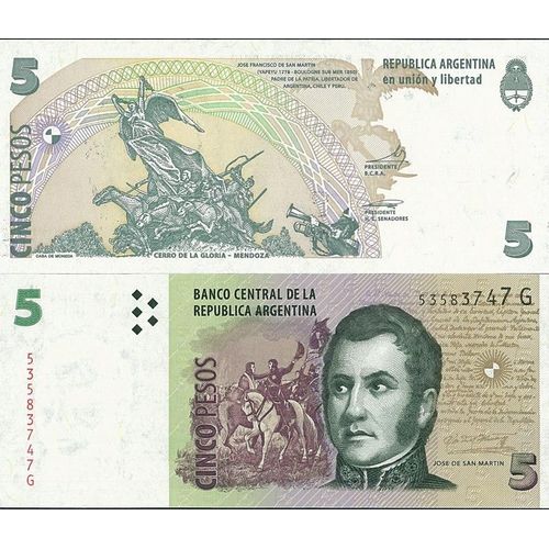 Billets De Banque Argentine Pk N° 353 - 5 Pesos