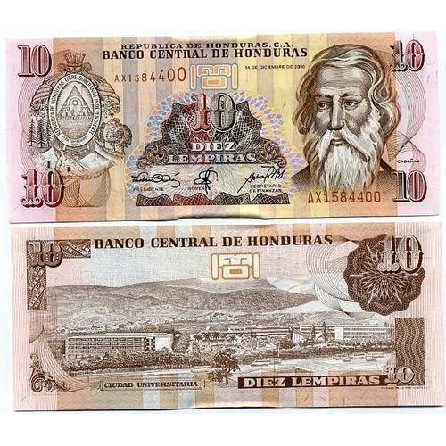 Billets De Banque Honduras Pk N° 82 - 10 Lempira