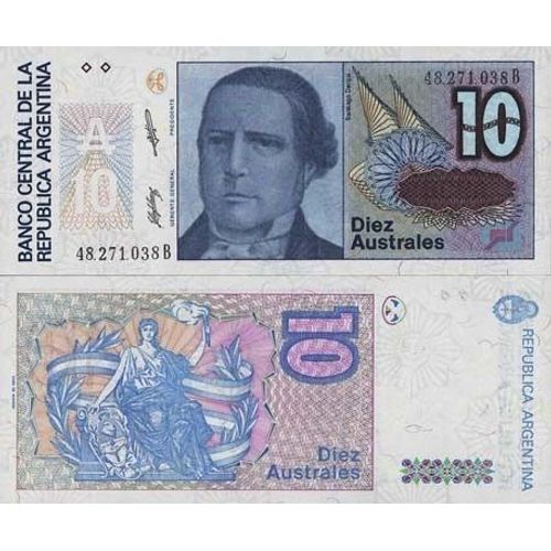 Billet De Banque Argentine Pk N° 325 - 10 Australes
