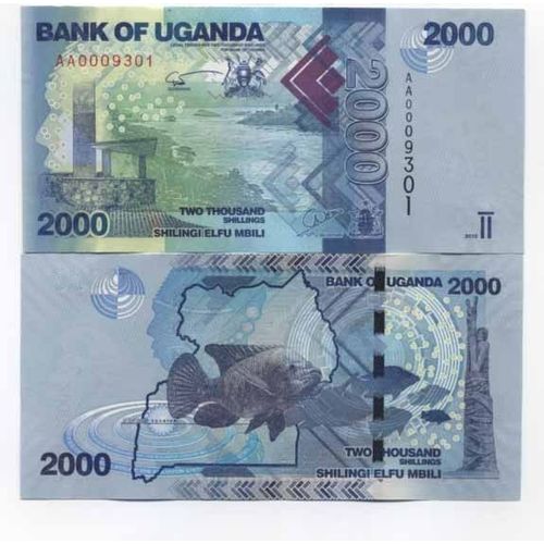 Billets Banque Ouganda Pk N° 50 - 2000 Shilling