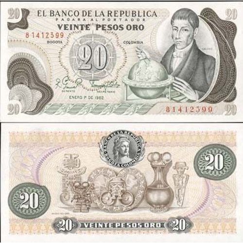 Billets Banque Colombie Pk N° 409 - 20 Pesos