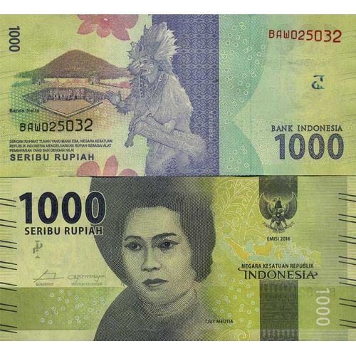 Billet De Banque Collection Indonesie - Pk N° 154 - 1 000 Rupiah
