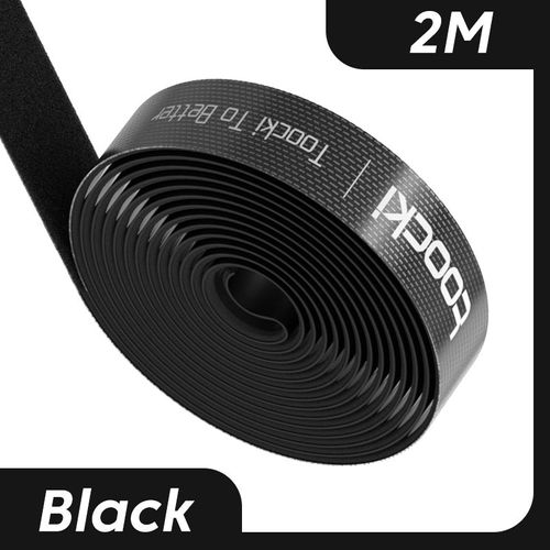 Toocki-Enrouleur de câble pour écouteurs et souris,organisateur de bureau,ruban adhésif,gestion,organisateur,iPhone,Xiaomi,casque - Type Black 2M