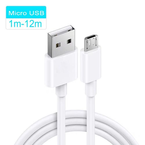 Type-C Micro Usb Câble De Charge Pour Téléphone Intelligent Android 1m/2m/3m/5m/6m/8m/10m/12m Données Câble Rette Chargeur Rapide - Type Micro Usb-2m
