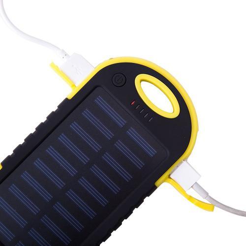 Powerbank 5000 Mah - Batterie De Réserve Étanche - Jaune