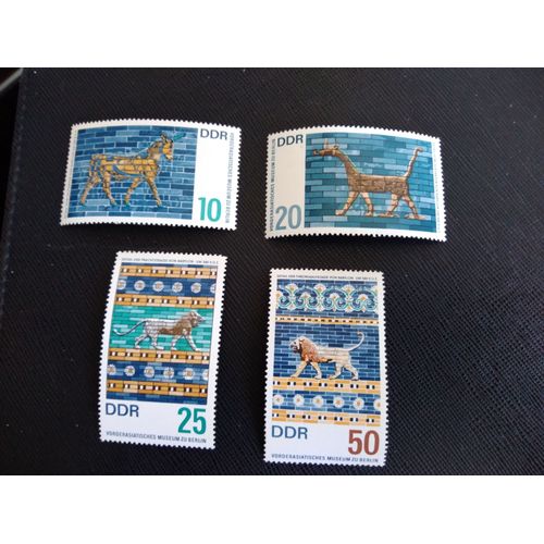 Timbre Allemagne / Rda Yt 926 A 929 Séries: Oeuvre Du Musée Du Proche-Orient, Berlin 1966 ( 090306 )