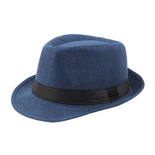 Chapeau Fedora À Large Bord Pour Homme,Protection Solaire,Anderboater,Chapeau De Soleil De Plage D'été,Ruban Cowboy Jazz Pour Les Vacances