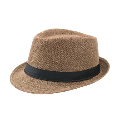 Chapeau Fedora À Large Bord Pour Homme,Protection Solaire,Anderboater,Chapeau De Soleil De Plage D'été,Ruban Cowboy Jazz Pour Les Vacances