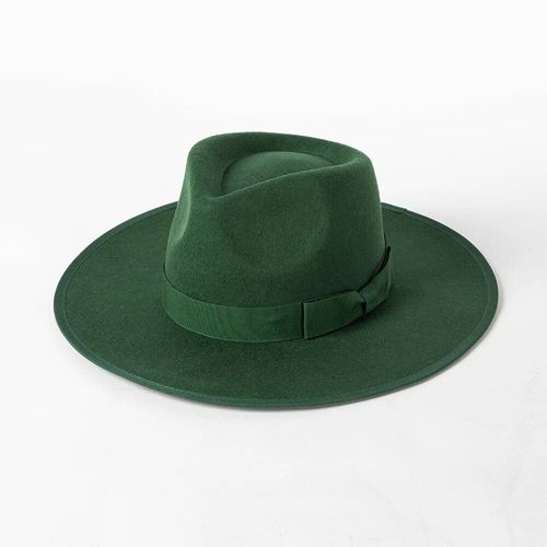 Chapeau Fedora En Laine Pour Femmes,Chapeau Panama À Large Bord,Ruban En Laine,Casquette Jazz,X510