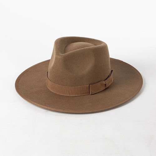 Chapeau Fedora En Laine Pour Femmes,Chapeau Panama À Large Bord,Ruban En Laine,Casquette Jazz,X510