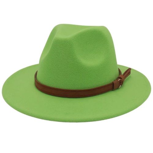 Chapeau De Luxe Pour Hommes Et Femmes,En Noir,Vert,Blanc,Décoration De Mariage,Tendance,Formel,Panama,Automne,Hiver