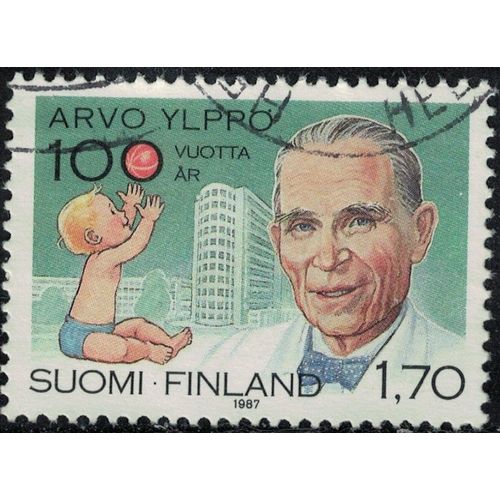 Finlande 1987 Oblitéré Used Docteur Arvo Yippö Santé Enfance Soins Y&t Fi 995 Su