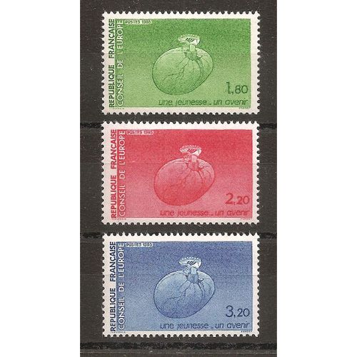 Ts 85 À 87 (1985) Timbres De Service Conseil De L'europe N** (Cote 3,75e) (4736)