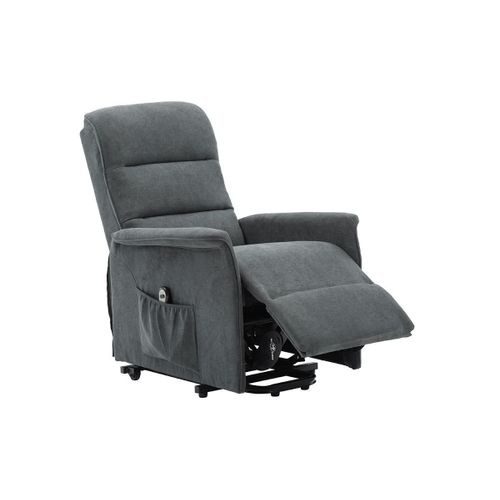 Fauteuil Releveur Électrique En Tissu Capucine - Anthracite