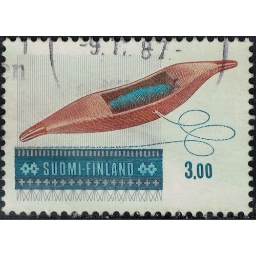 Finlande 1983 Oblitéré Used Navette De Tissage Weaving Shuttle Drive Su
