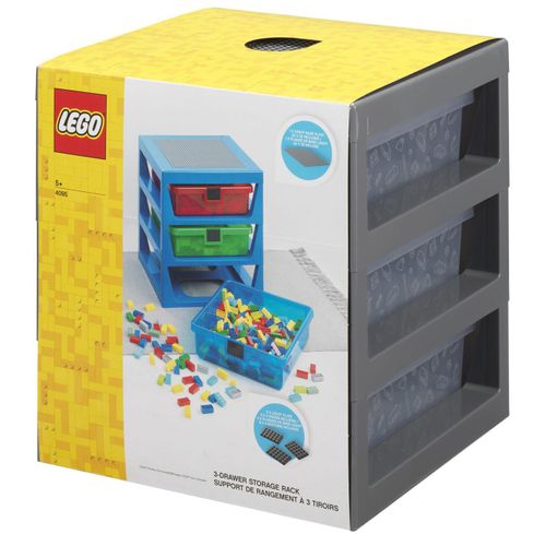LEGO - Système de rangement à 3 tiroirs - gris - 5006608
