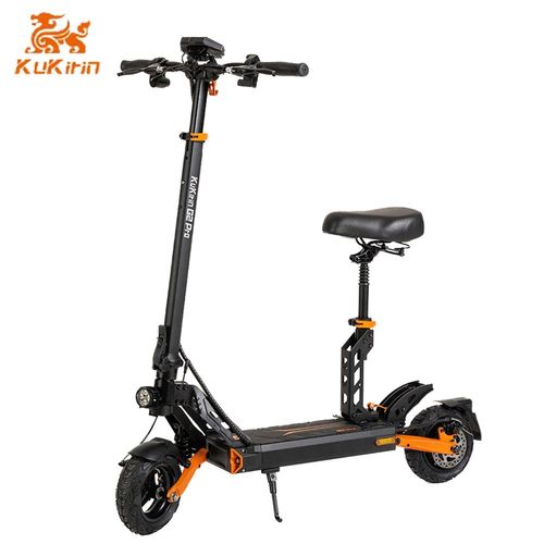 Scooter Électrique Pliant Kukirin G2 Pro 9,0x3,0 Pouces Pneu À Vide Tubeless Moteur 600w Batterie 48v 15,6ah 58km Portée Maximale