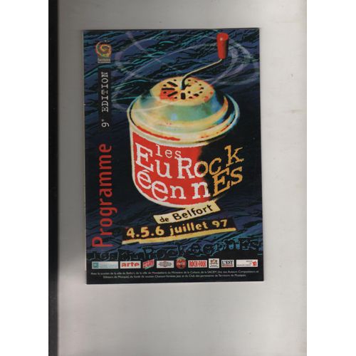 Les Eurockéennes De Belfort Programme 1997
