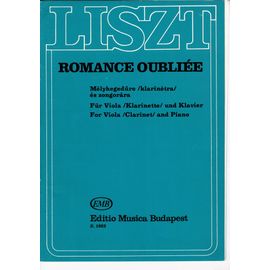 Liszt - Romance Oubliée Pour Alto/Clarinette Et Piano