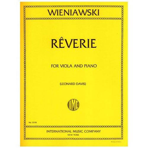 Wieniawski - Rêverie Pour Alto Et Piano (Davis)