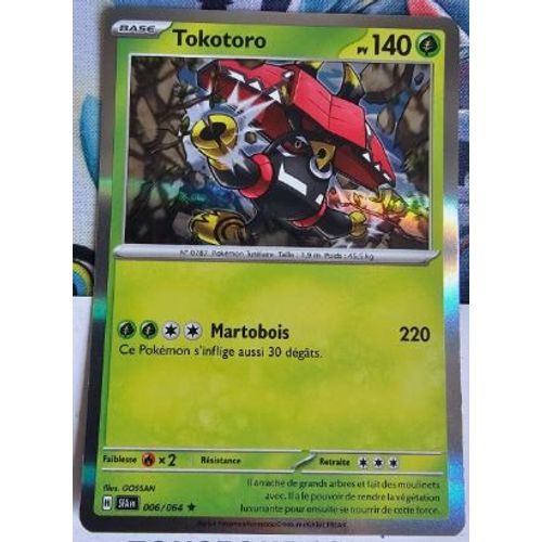 Pokémon 006 / 064 Tokotoro Holo Fable Nébuleuse Ev6.5