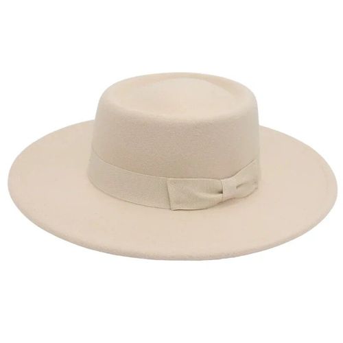 Rose Dame Française Chapeau Ruban Papillon Laine Jazz Feutre Chapeau Dame Hiver Et Automne Église Élégante Robe Chapeau Banquet Dôme Fedora Noir Mode Dame Fedora Chapeau