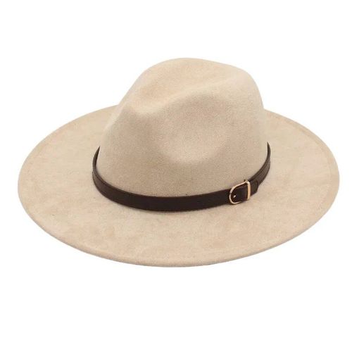 Casual Suède Tissu Tissu Gentleman Fedora Hiver Automne Large Bord Dame Hommes Robe Chapeaux Classique Église Culte Dames Jazz Bord Plat Feutre Chapeaux Américain Français Chapeaux