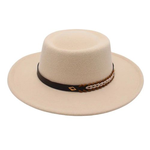 Chapeau De Dôme De L¿Église Français,Chapeau De Dame Fedora,Laine D¿Automne Et D¿Hiver,Fedora Pour Hommes,Chapeau En Feutre De Jazz,Bord Large Élégant,Chapeau De Robe De Banquet De Dames Gentleman