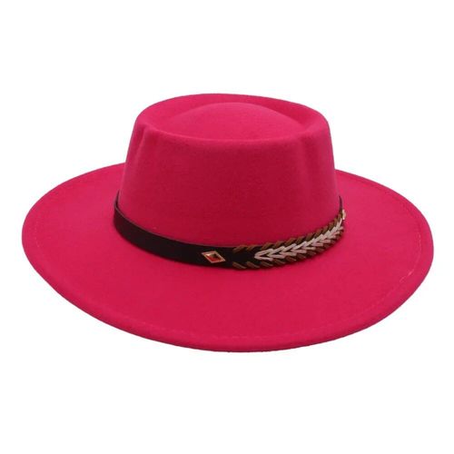 Chapeau De Dôme De L¿Église Français,Chapeau De Dame Fedora,Laine D¿Automne Et D¿Hiver,Fedora Pour Hommes,Chapeau En Feutre De Jazz,Bord Large Élégant,Chapeau De Robe De Banquet De Dames Gentleman