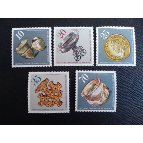 Timbre Allemagne / Rda Yt 1858 A 1862 Séries: Découvertes Archéologiques En Rda 1976 ( 100306 )