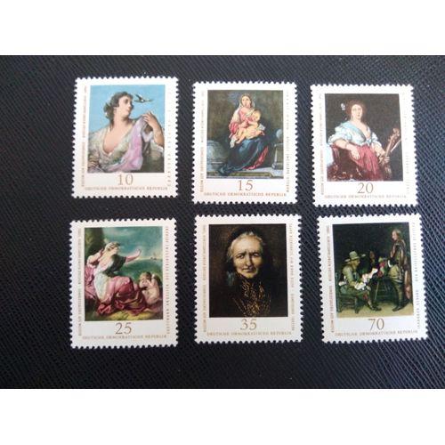 Timbre Allemagne / Rda Yt 1863 A 1868 Séries: Peinture De Maîtres Anciens 1976 ( 100306 )