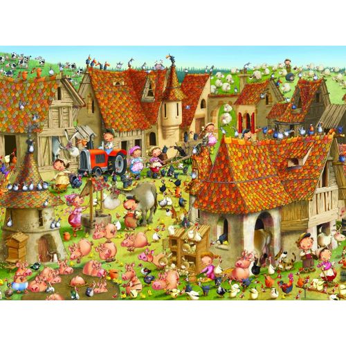 François Ruyer - Ferme - Puzzle 2000 Pièces