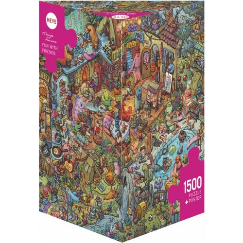 Boite Triangulaire - Fun With Friends - Puzzle 1500 Pièces