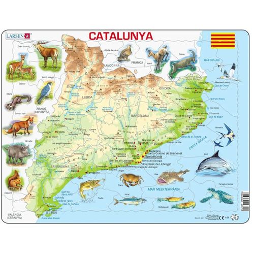 Puzzle Cadre - Catalogne (Catalan) - 60 Pièces