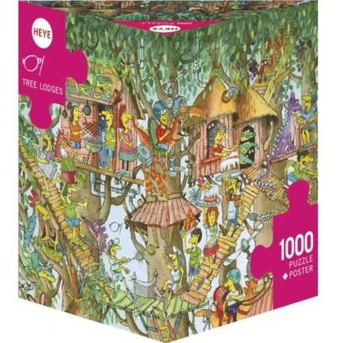 Boite Triangulaire - Tree Lodges - Puzzle 1000 Pièces