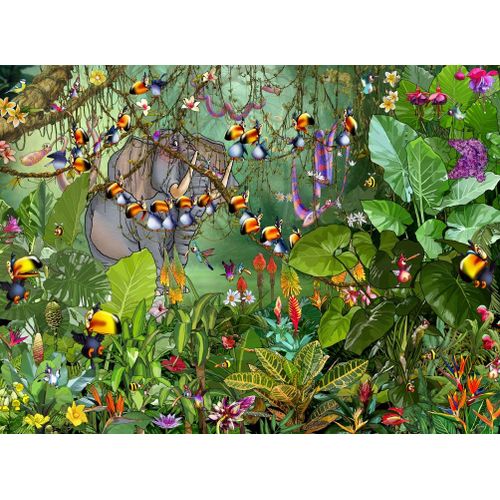 François Ruyer - Jungle - Puzzle 2000 Pièces