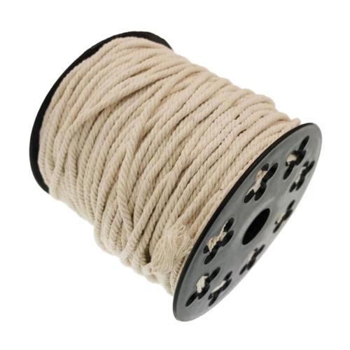 Corde tressée - Beige naturel - 10 mm - Au mètre (sur mesure